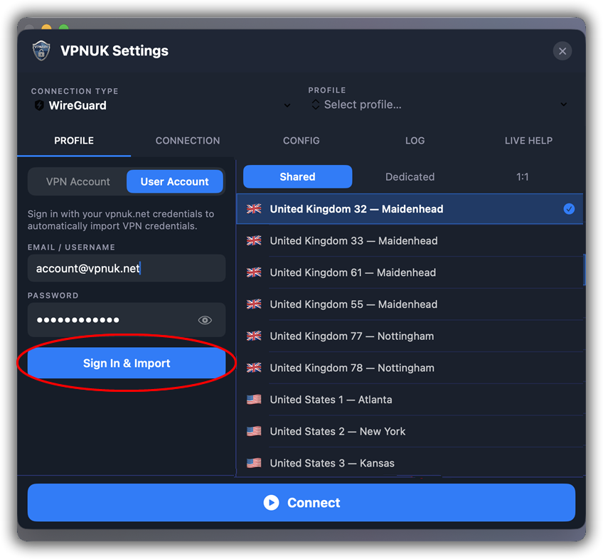 Connect to VPNUK L2TP on macOS