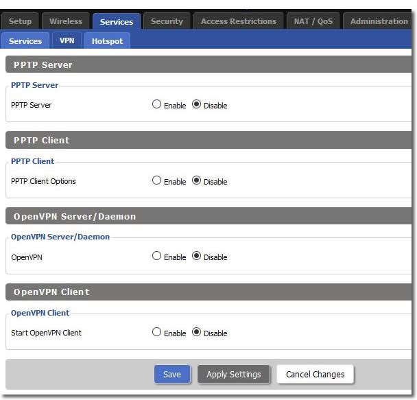 VPNUK DD-WRT setup guide - OpenVPN